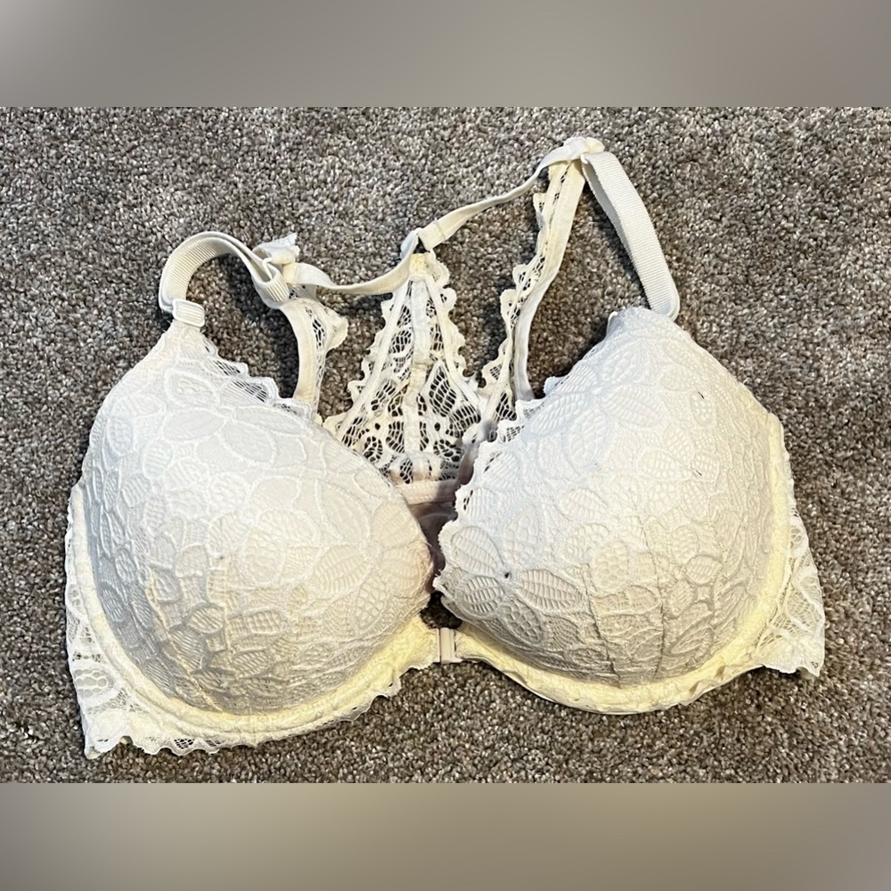 Pink Racerback Push Up Bra